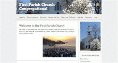 Desktop Screenshot of firstparishchurch.org